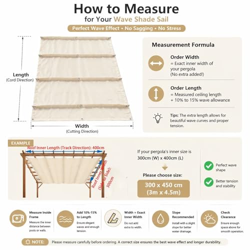 Voile d'ombrage vague rétractable pour abriter vos repas de jardin en été
