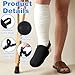 Classicseali Cast Toe Cover,Non-Slip Adjustable Foot Cast Cover, Soft Warm Foots Casts Sock for Women Men, for Leg Casts Covers Foots and Ankle, Black