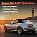 Convertible Soft Top Fits for Mazda Miata MX-5 1989-2005, Black Vinyl Replacement Roof with Clear Plastic Rear Window, UV-Resistant & Weatherproof, Easy Install Upgrade