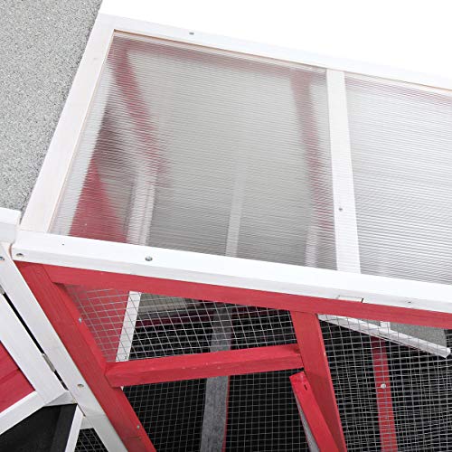 image for JAXPETY Outdoor Rabbit Hutch Bunny Cage w/Run, Wooden Chicken Coop Hen