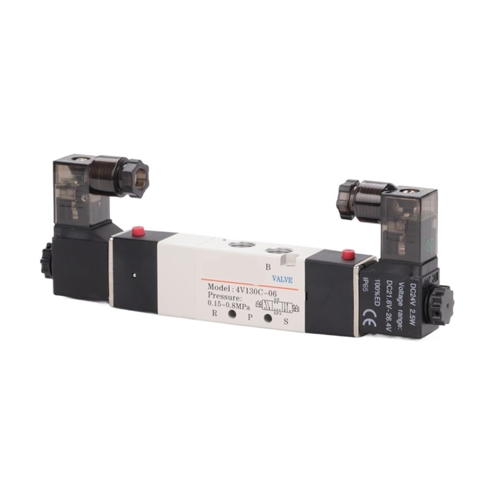 BJPCTUSF Passenger 4V130C-06 4V230C-08 Two-Position Five-Way reversing(4V230C-06 DC24V)