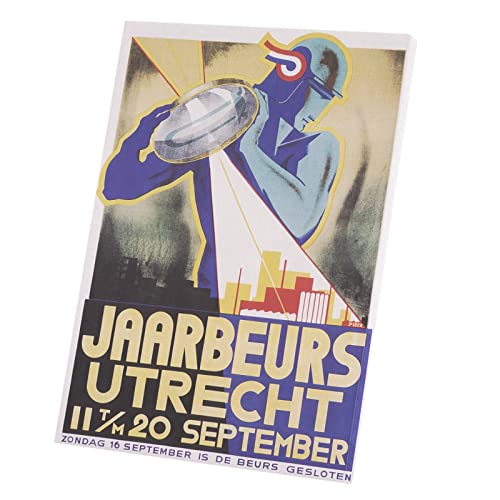 Toile imprimée Jaarbeurs Utrecht 60x83cm affiche tourisme art déco de collection