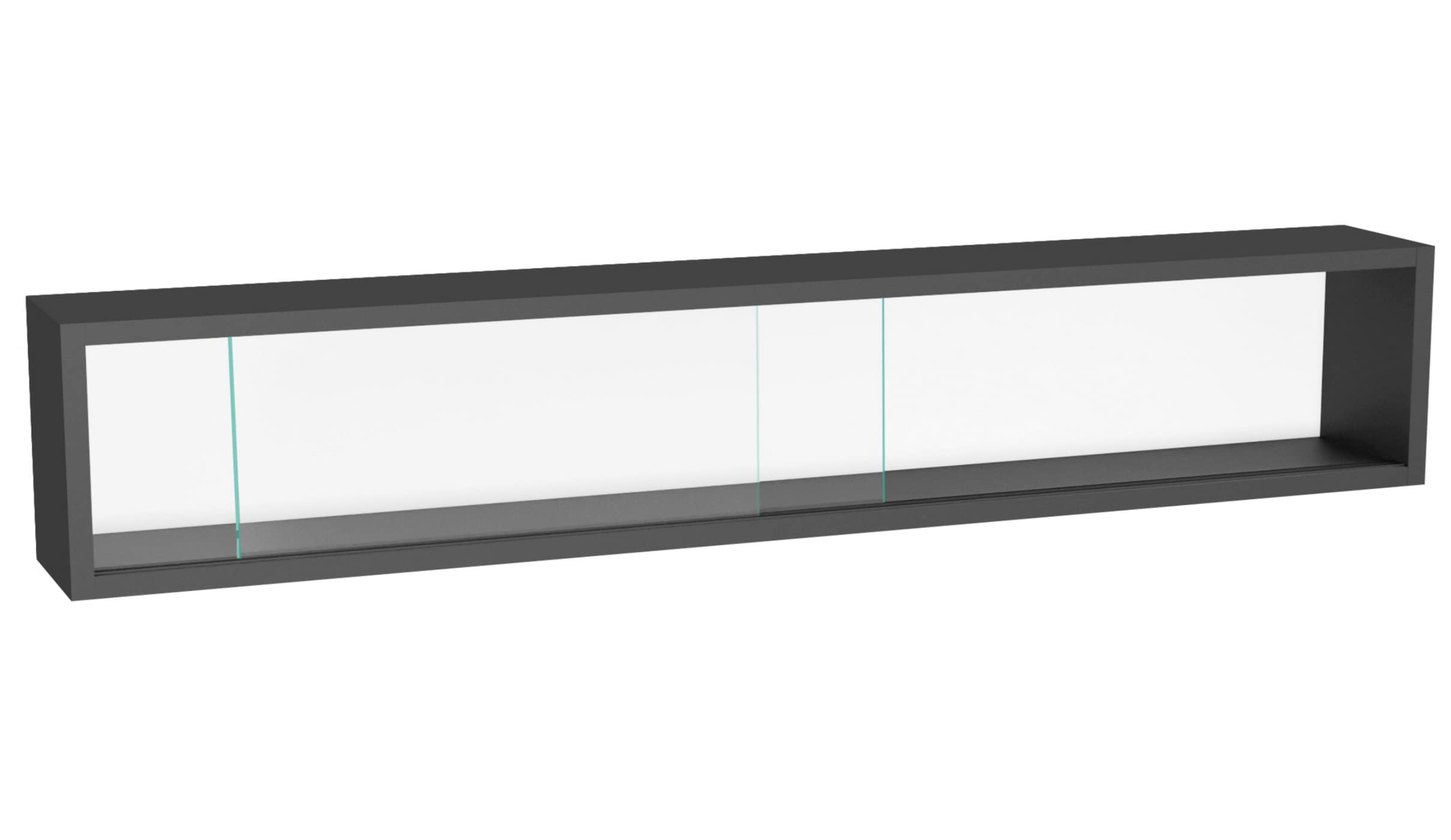 VDD Vitrine stehend hängend Wandvitrine - Schiebetüren - 95 x 18 x 12 cm