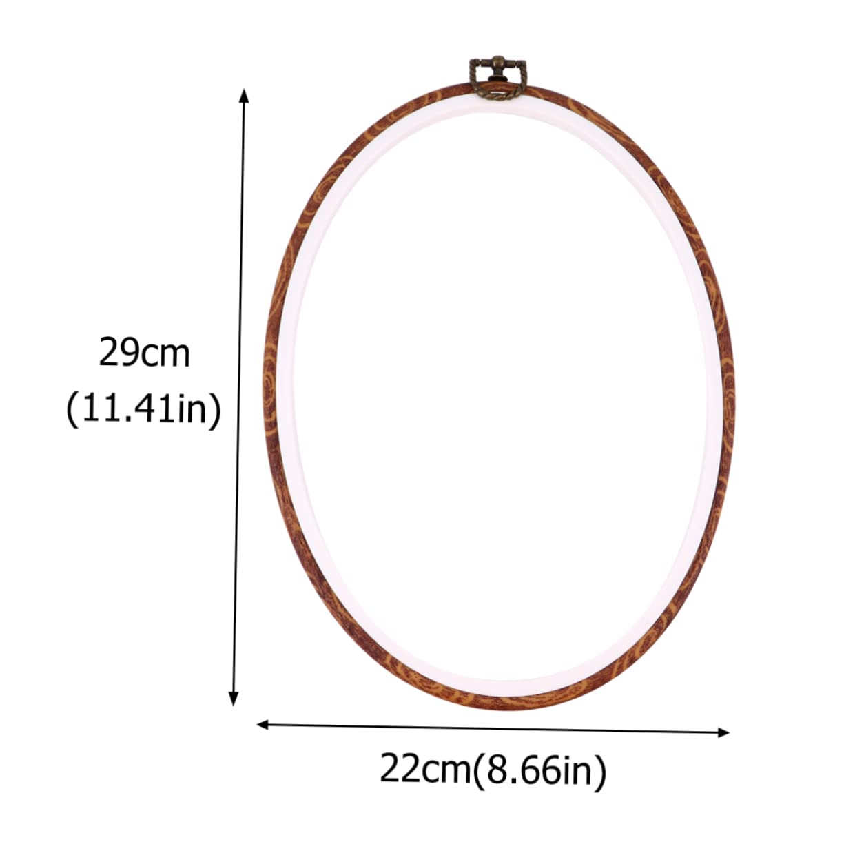 JEWEDECO 5 Stück Stickrahmen Ovaler Stickring Kreuzstich Rahmen Aus Langlebigem Material Selbstgemacht Stickkreis Für Anfänger Handstickerei Und Wanddekoration
