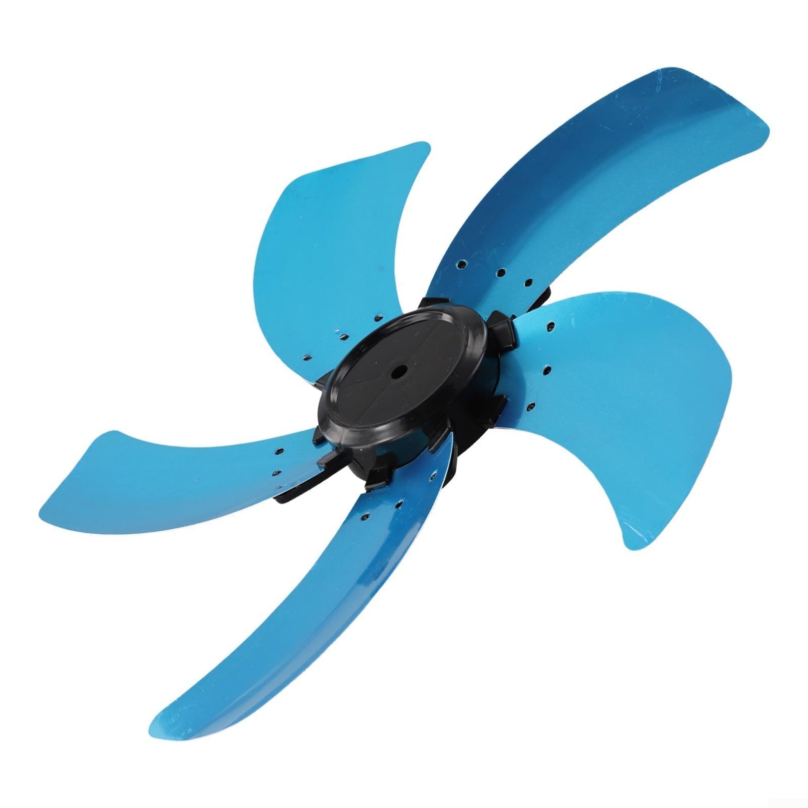 Aspas de Ventilador de plástico de Repuesto, Piezas de Repuesto Aluminio 5 Cuchillas for Ventiladores Mesa Derechos con Base Cubierta Tuerca 16 Pulgadas