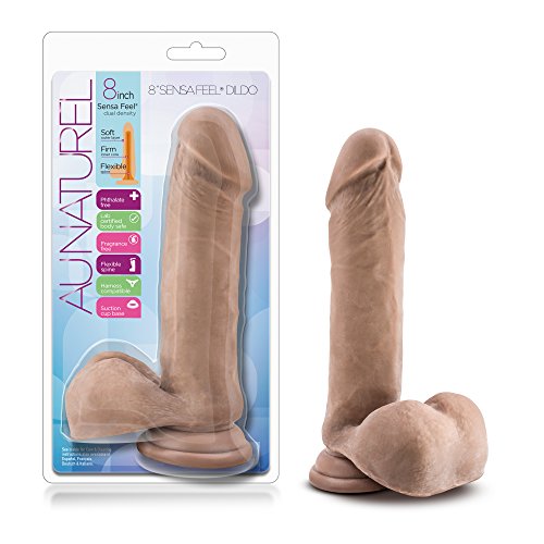 Blush Au Naturel 8Inch Sensa Feel Dildo Latin Brown Taille Unique