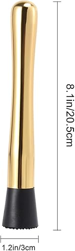 Miniatura 3 de DOITOOL Herramientas de cóctel de acero inoxidable para cócteles triturados con agarre antideslizante suave para Mojito Cóctel Limón Fruta Cubo de