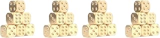 INOOMP Kids Suits Colored Dice 20 Pcs 15x15x15MM Brass Dices Copper Metal Dices Manual Polishing Mahjong Entertainment Gambling Dices Metal Dice Kids Kits
