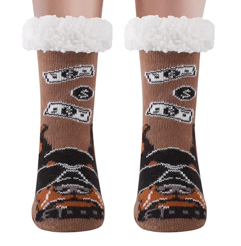 Kids FluffySocks Boy Girl Camouflage Soft Thicken Winter Thermal Fleece Fuzzy Non-Skid Children Home Christmas Socks