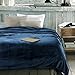 Luxury Collection Microplush Flannel Fleece Blanket | Ultra Soft 380 GSM Lightweight All-Season Anti-Static Throw/Blanket for Sofa Couch Bed (Queen (78'' x 90''), Navy Blue)