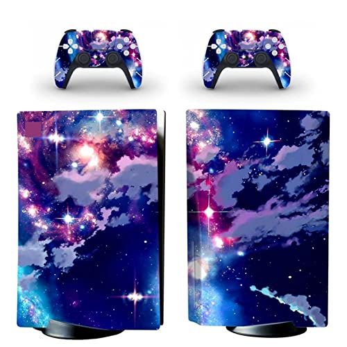 �ی� For PS5 Skin Disc Edition Anime Console and Controller Vinyl Cover Skins Wraps for PS5 Disc Version(0235) �C�A�Ȃ��A�c�����Ȃ�(1)