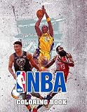  NBA Coloring Book: LeBron James, Kevin Durant, Kawhi Leonard, Stephen Curry, Russell Westbrook and all team logo