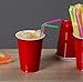 [500 Pack] Neon Colored Drinking Straws - Flexible, Disposable Kid Friendly, Assorted Colors