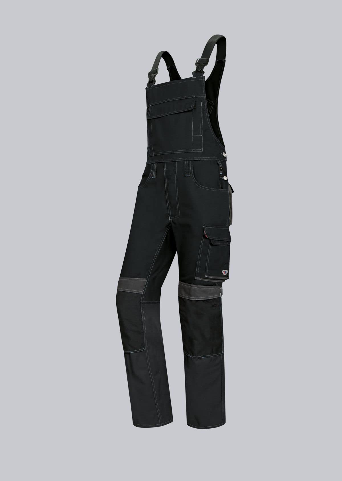BP 1815-720-10 Work Trousers, Jeans Style With Back Yoke, 305,00 G/M², Reinforced Cotton, Dark Blue/Royal Blue, Size 43/44