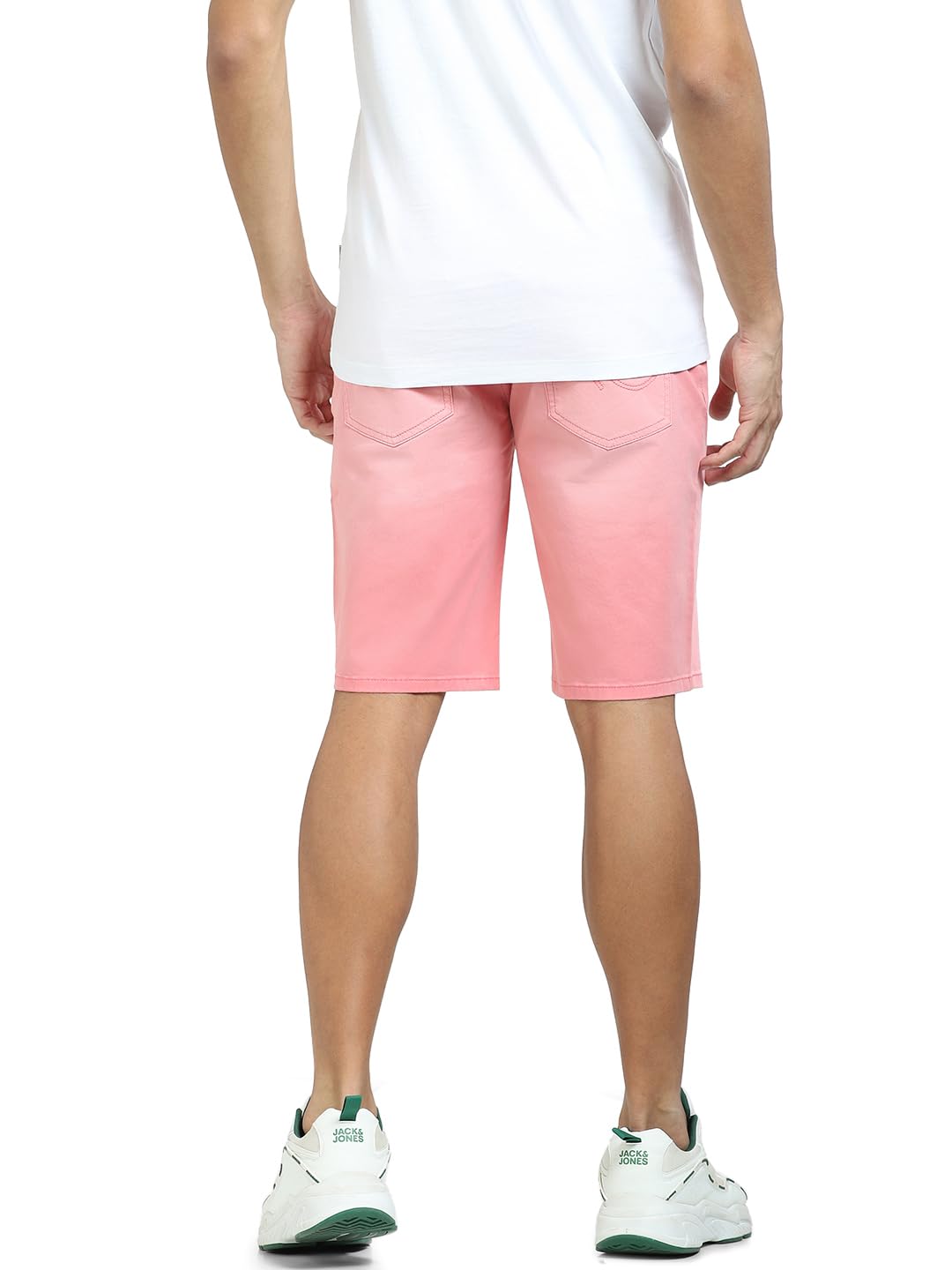 Jack & Jones Men Regular Fit Shorts (12245069_Flamingo Pink_M) 2