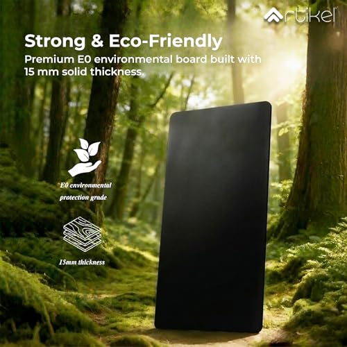 Image of ARTIKEL Valor Electric Height Adjustable Standing Desk with Storage Drawers & Shelves| Sit-Stand Desk for Home Office |Ergonomic Workspace Table| 120 * 69CM|Weight Capacity 80KG|Black