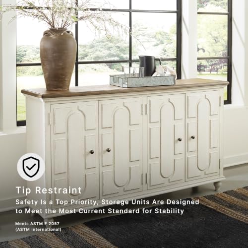 Signature Design by Ashley Roranville 69" Sideboard Buffet Accent Cabinet - image 3