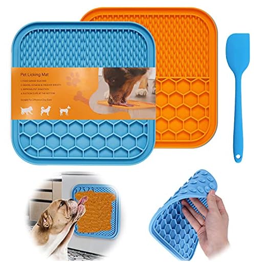 lick mat hond Honden likmatten Ontspan angstige dieren, Slow Feed Dog Bowl Alternatief, Perfect voor Gemakkelijk en Plezier Douche Huisdier Badverzorging Training Hond Likken Pad