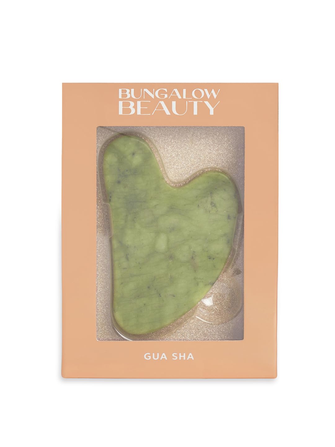 Bungalow Beauty Gua Sha Facial Massage Tool, Green Jade