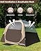 LOYEAHCAMP 4 Person Blackout Camping Tent, Easy Setup Waterproof Family Dome Tent for Camping with Rainfly, Portable Double Layer Large Family Tent for Outdoor Camping&Hiking