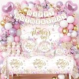 259Pcs Mothers Day Decorations for Party - Purple...