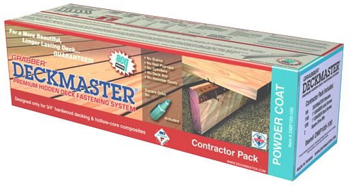 Grabber DMP100-100 Deckmaster Hidden Deck Bracket System Brown Powder Coat Brackets and Screws for 3/4