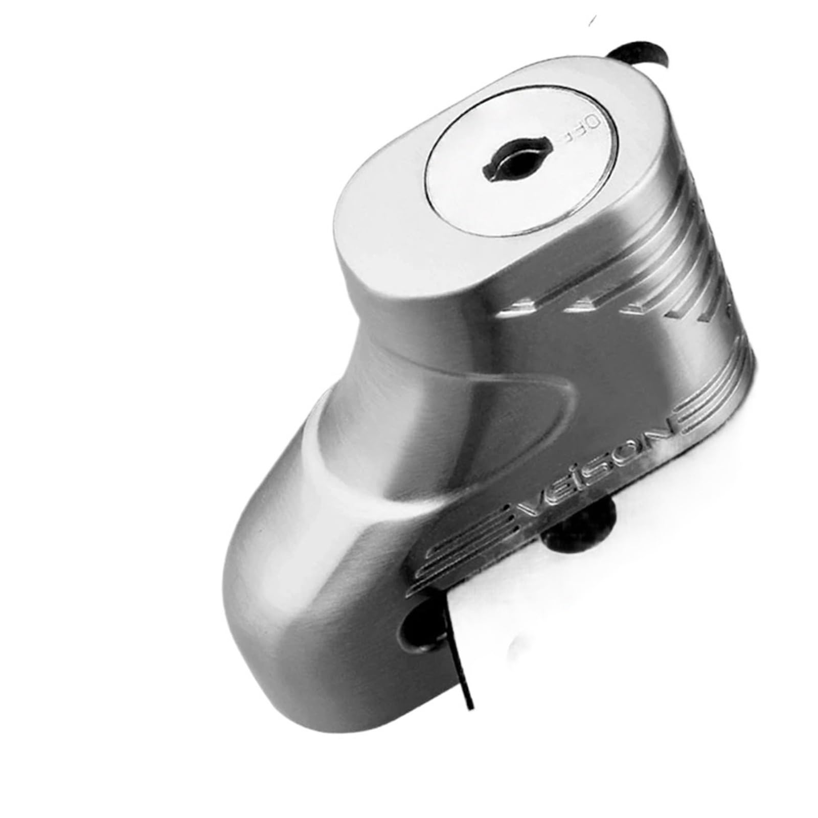 Motorcycle Handlebar Lock Motorcycle Lock Anti Theft Safety Protection Disc Brake Motorbike Electric Scooter Universal Aluminum Alloy Safety Lockwire(DX3 Silver)