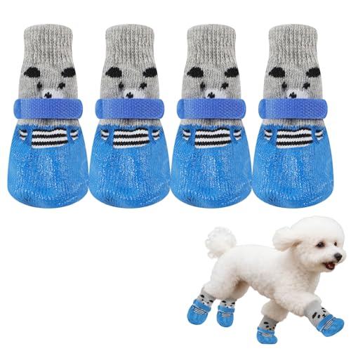 Generisch 4 Stücke Pfotenschutz Hund,Hundesocken Anti...