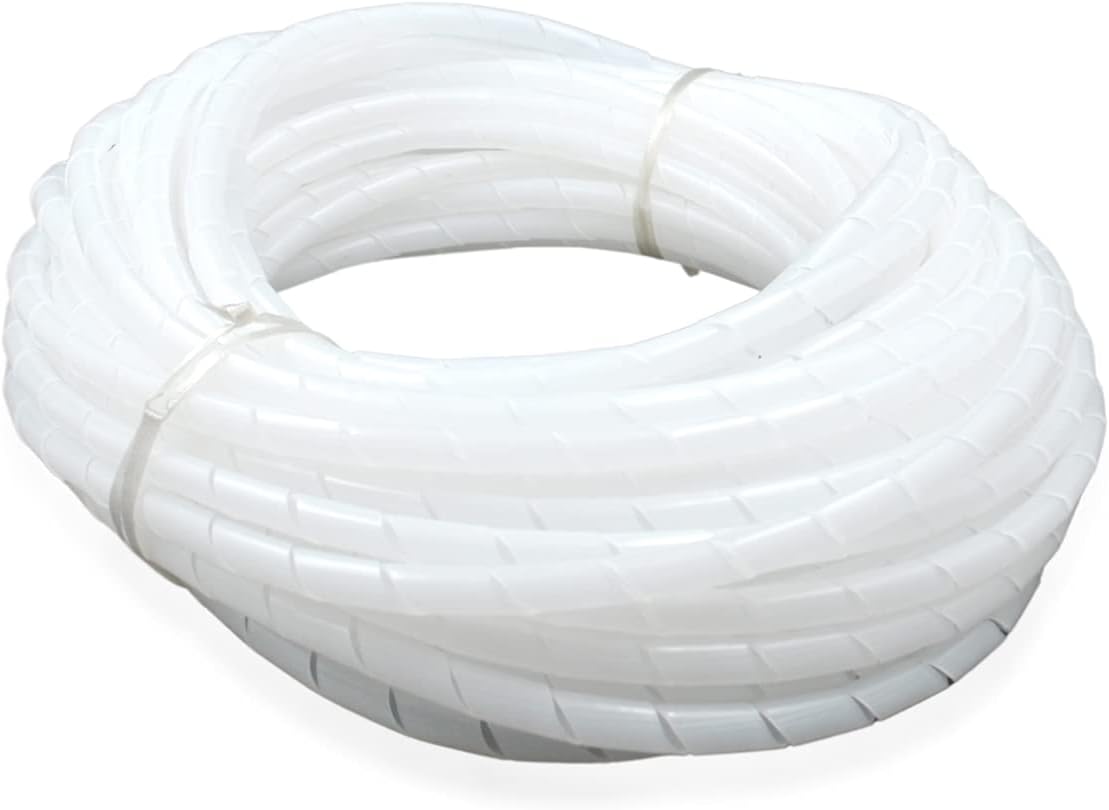 - Spiral Cable Wire Wrap Cord for Computer - Flexible Electrical Wire Organizer Protection Sleeve Hose for TV, PC (Size:8 mm, Length 10 Meters)