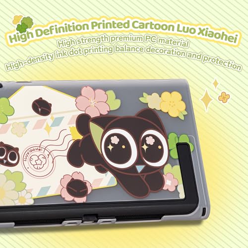 Image of GeekShare Slim Protective Case Compatible with Switch 2 (2025), Anti-Scratche and Shock-Absorption Dockable Hard Shell for Switch 2 Game Console - Spring Letter