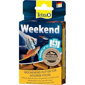 TetraMin Weekend Wochenendfutter – kompakte Futtersticks für die Versorgung aller Zierfische am Wochenende bzw. für bis zu 4 Tagen, 20 Stück