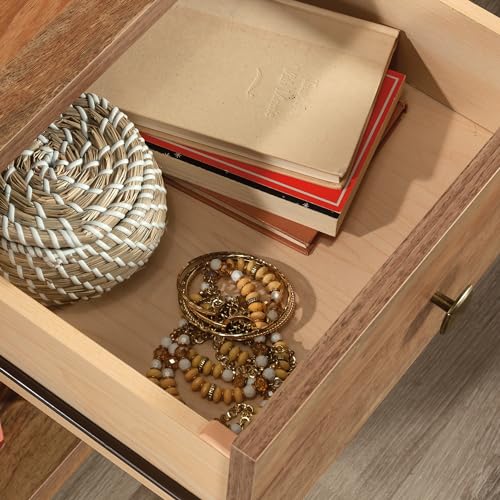 Image of Sauder River Ranch Night Stand with Drawer, Farmhouse Nightstand, Sindoori Mango Finish