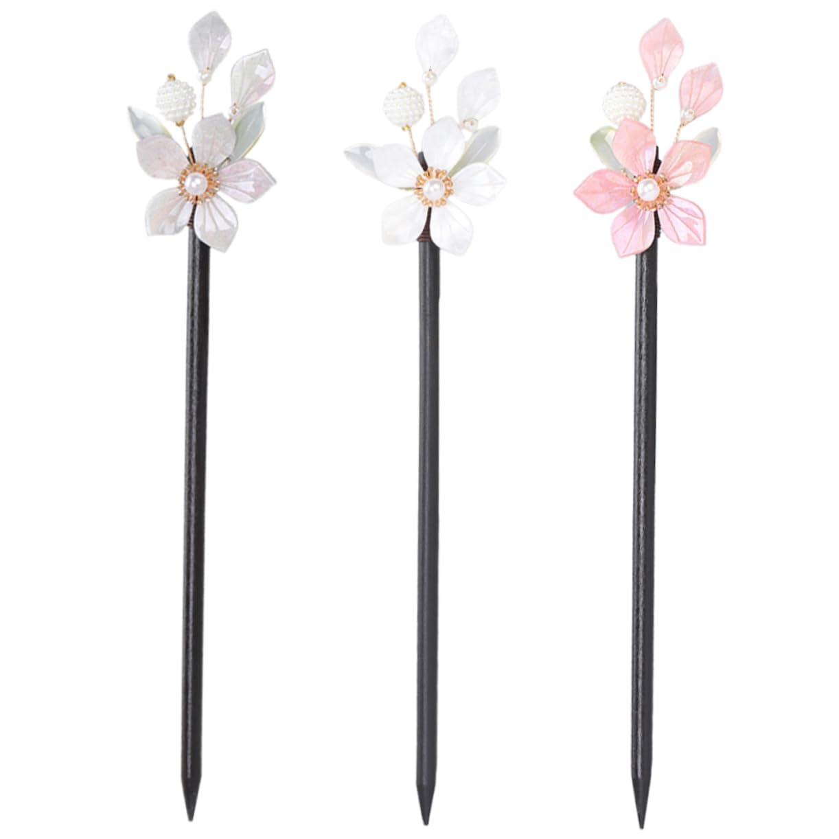 Bâtonnets bois chinois pour chignon épingles décoratives mariage Healeved - 8