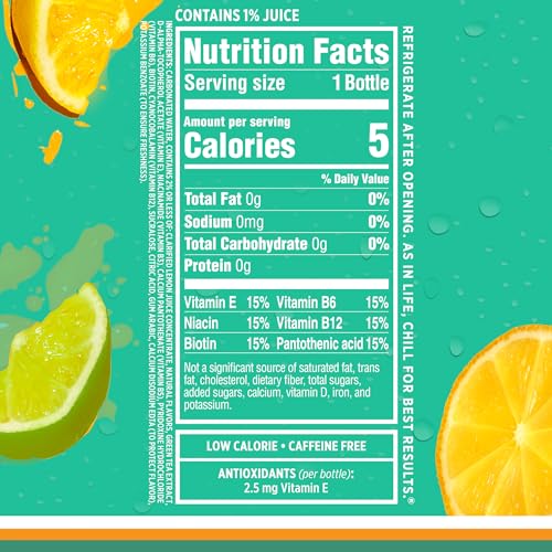 Image of Sparkling Ice, Lemon Lime Sparkling Water, Zero Sugar Flavored Water, with Antioxidants and Vitamins, 17 fl oz Bottle