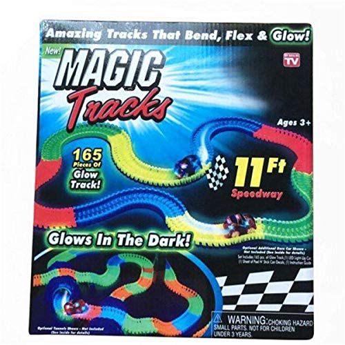 Magic Tracks The amazing racetrack children car toy that can Bend, Flex, and Glow