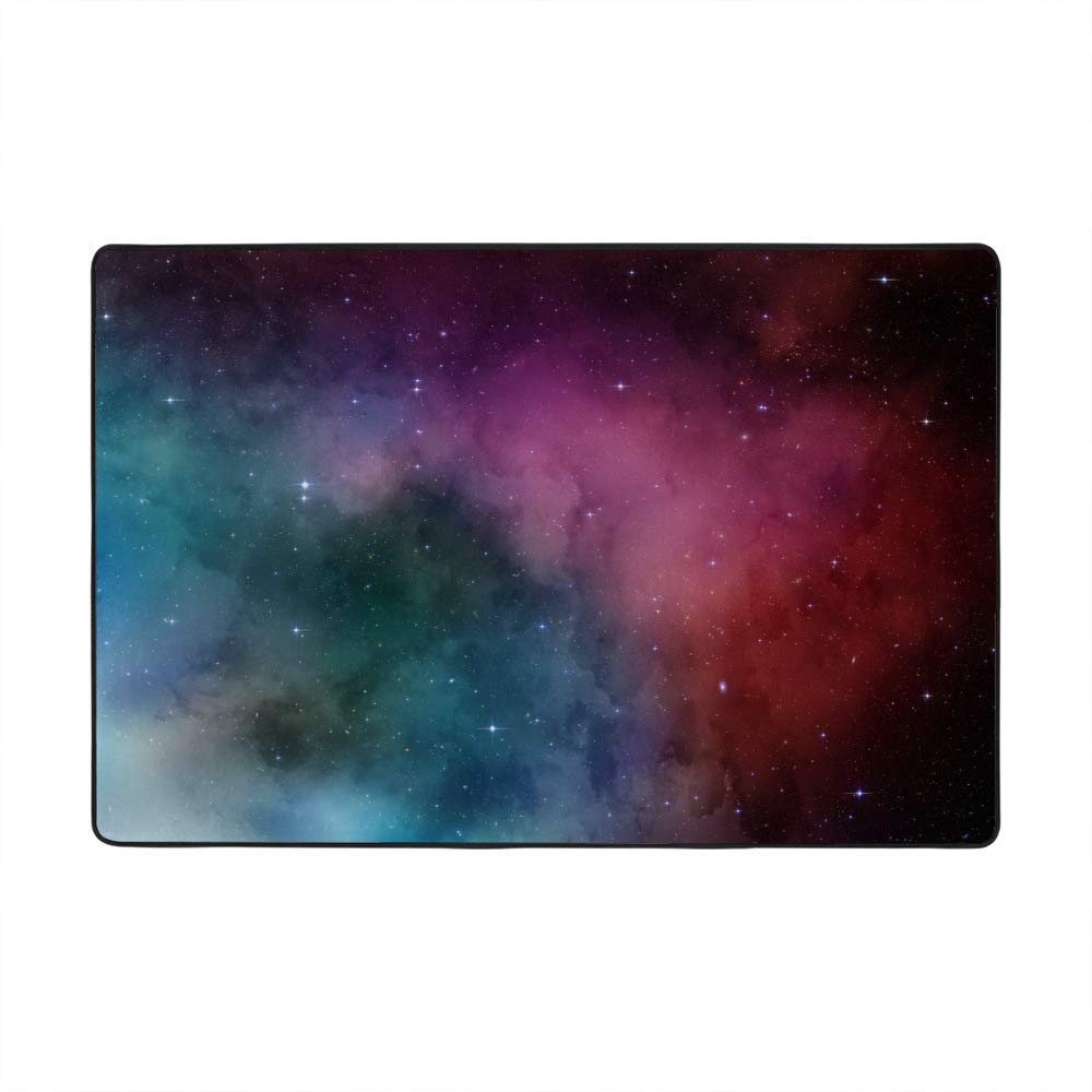 Tapis de sol antidérapant 160x121.9 cm galaxie pour grand salon