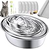 ORSDA-Cat-Water-Fountain-Stainless-Steel-Pet-Water-Fountain-for-Cats-Inside-2L-Cat-Automatic-Water-Dispenser-Dog-Water-Fountain-Metal-Cat-Fountain-Pet-Fountain-Cat-Drinking-Fountain-Steel Pet Water Fountain for Dogs Inside 2L