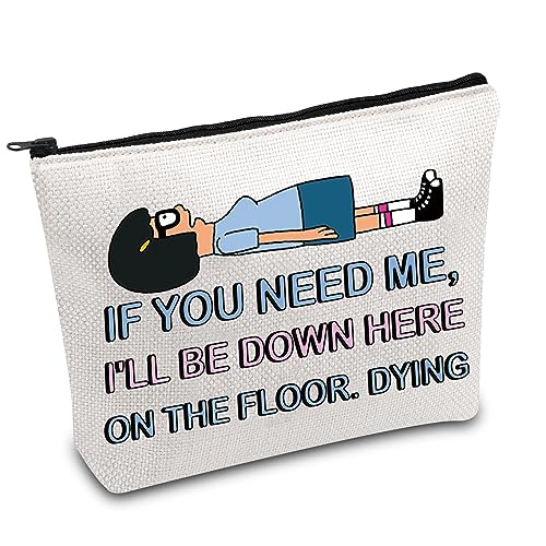 Cartoon Quote Gift Tina Belcher Makeup Bag Cartoon TV Show Merchandise Inspired Gift For Tina Fans(FLOOR.DYING)