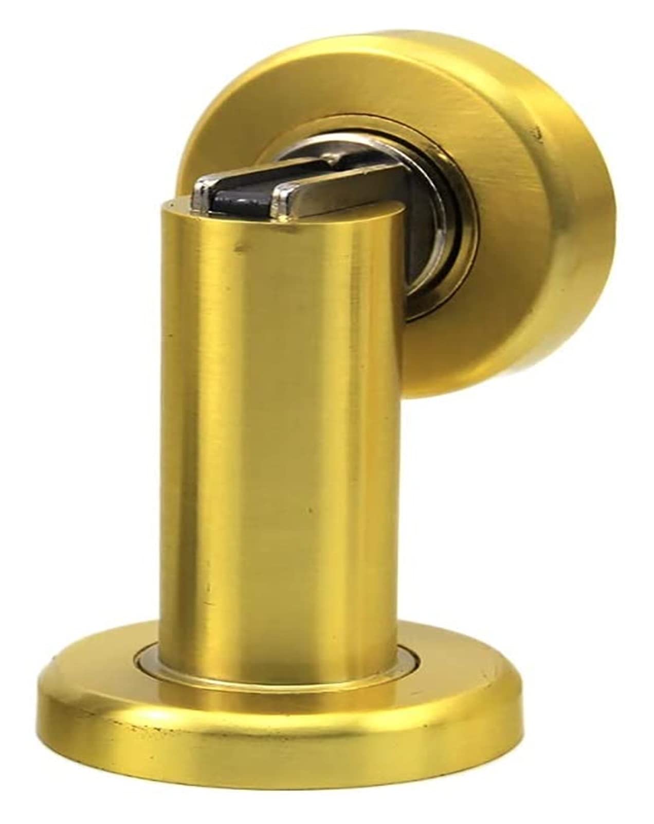 Door Stop， Stainless Steel Thick Magnet Metal Anti-Collision Magnetic Household Device(Brushed Gold)