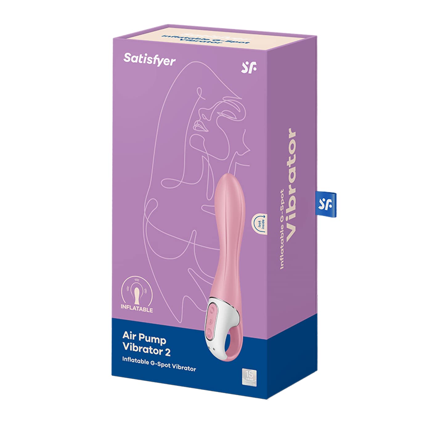Satisfyer Air Pump Vibrator 2 | Aufblasbarer G-Punkt Dildo Vibrator |  Hautfreundliches Silikon | 12 Vibrationsprogramme | Wasserdicht (IPX7) |  Wiederaufladbar | Sex-Spielzeug fr Frauen : Amazon.de: Drogerie &  Krperpflege