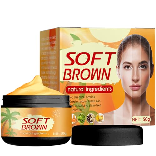 Bronceador Corporal, Acelerador Bronceado, Potenciador Bronceado eficaz en Soláriums y Sol exterior, Crema Bronceadora para un Bronceado Natural con Ingredientes Premium (50g）
