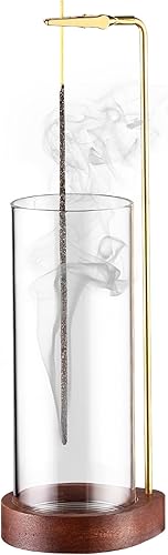 Soporte para incienso Quemador de incienso al revés Soporte de incienso volador anticenizas para palitos Varilla de incienso colgante de alta