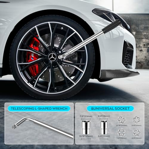 2.5 Ton Car Jack Designed for Mercedes Benz, Scissor Jack for Benz Vehicle with 2PCS Jack Pad, Tire Changing Kit Compatible with Mercedes Benz A B C E R S Class CLA CLC CLK GL GLA G GLE GLC M by IMAYCC - Image 6
