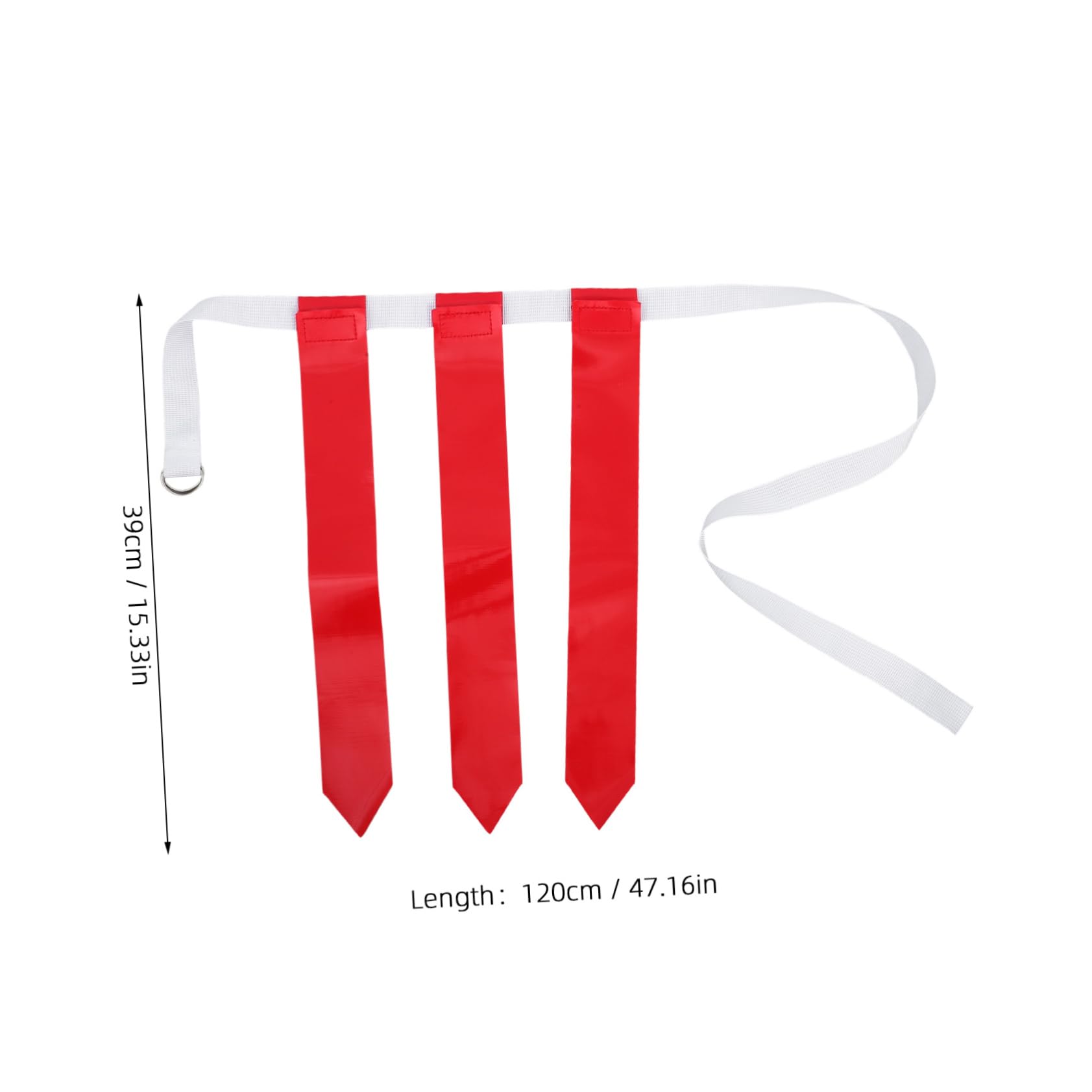 BCOATH 2pcs Football Flags Belt Reusable Rugby Waist Flag for Training Game Supplies