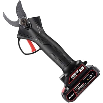 BOORIC コードレス 電気剪定ばさみ 2リチウム電池式 木の枝剪定ばさみ、30mmの切断の直径、6〜7時間（30 MM）