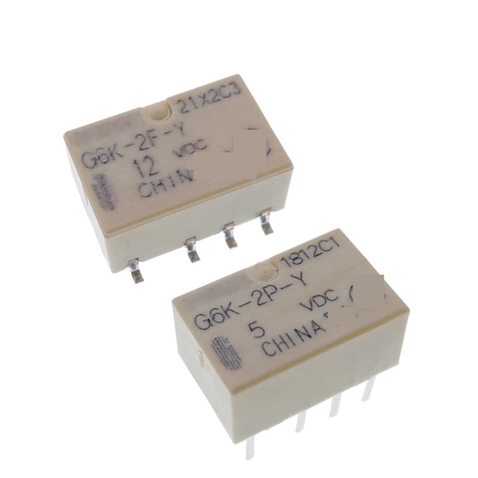 G6K-2P-Y 5V relais miniature DIP8 commutateur de signal de tension pour circuit imprimé PCB