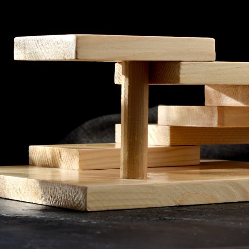 Amazon.co.jp: 寿司・刺身盛台 木製 階段盛器 立体盛込 段々 お寿司 お