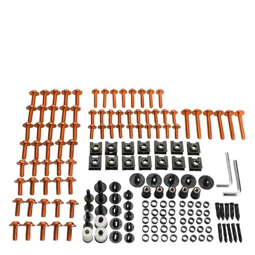 Kit tornillos carenado S1000RR 2009-2019 de color naranja para carrocería