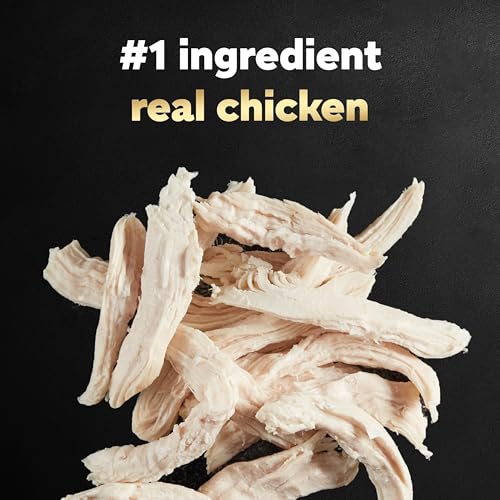 Image of Cesar Simply Crafted Wet Dog Food Toppers, Chicken, 1.3 oz, 10 Count | Real chicken #1 ingredient, no by-products or artificial flavors, slow-cooked, easy to digest, single-serve tubs