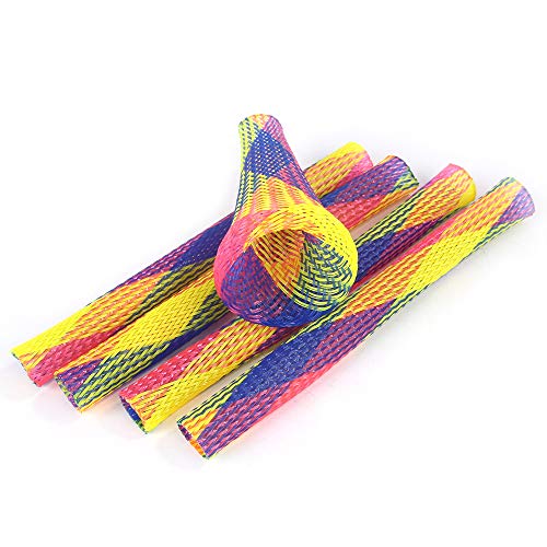 DragonPad pacote com 10 brinquedos de tubo de mola para gatos coloridos que balançam a mordida de ny